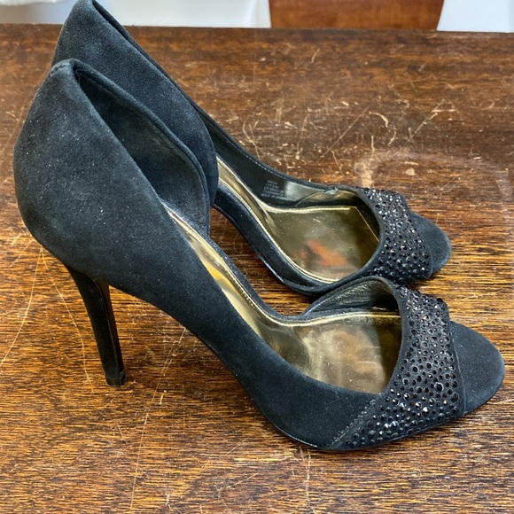 Coach suede rhinestone heels - Picture 6 of 9